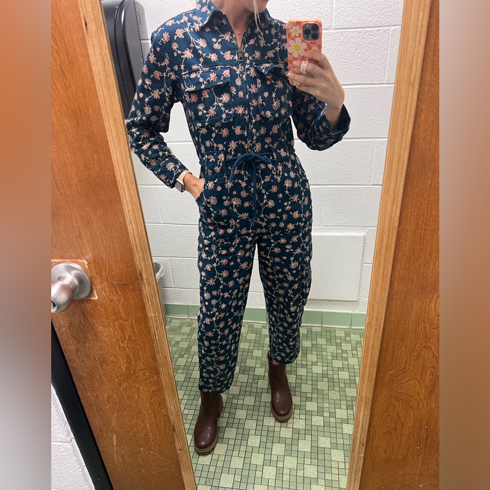 Target Floral jumpsuit Size 2
